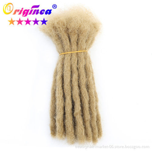 Multicolor dreads faux loc cheap long soft crochet dreads locks braids styles hair weave synthetic dreadlocks extensions